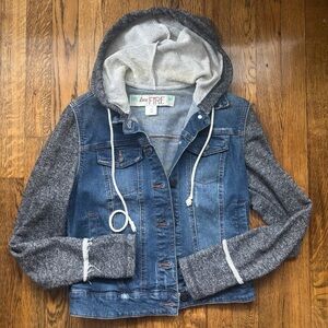 Denim Jean Hoodie Jacket